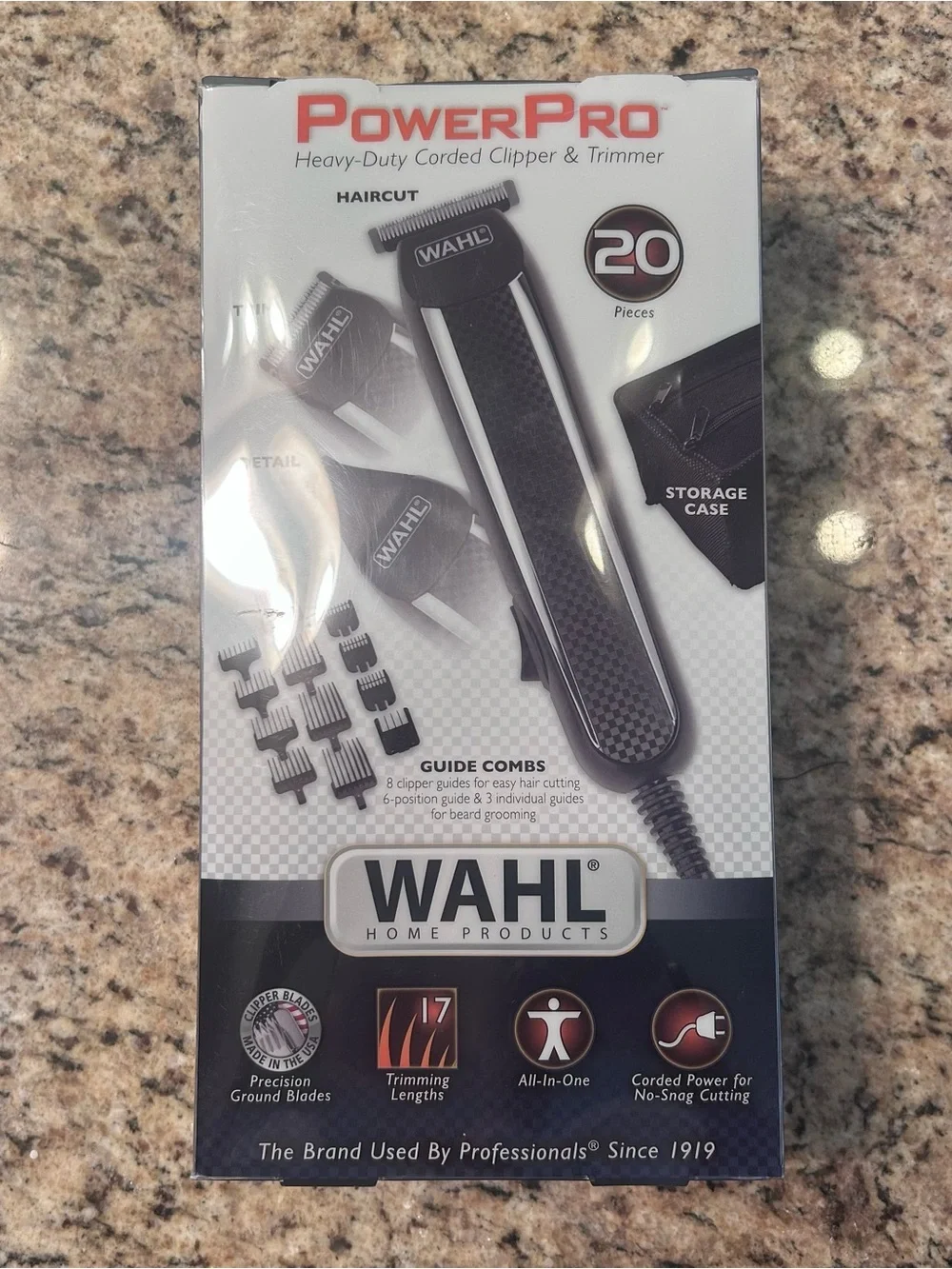 Wahl PowerPro Corded Clipper & Trimmer - Black and Silver